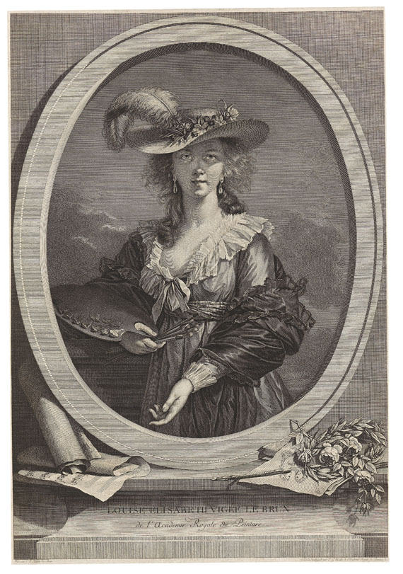 Johann Gotthard von Müller - Selbstbildnis der Louise Elisabeth Vigée Lebrun