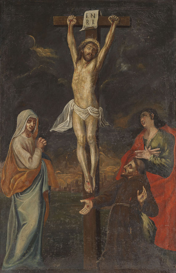 Deutschland - Kreuzigung Christi mit Maria, Johannes und Franziskus
