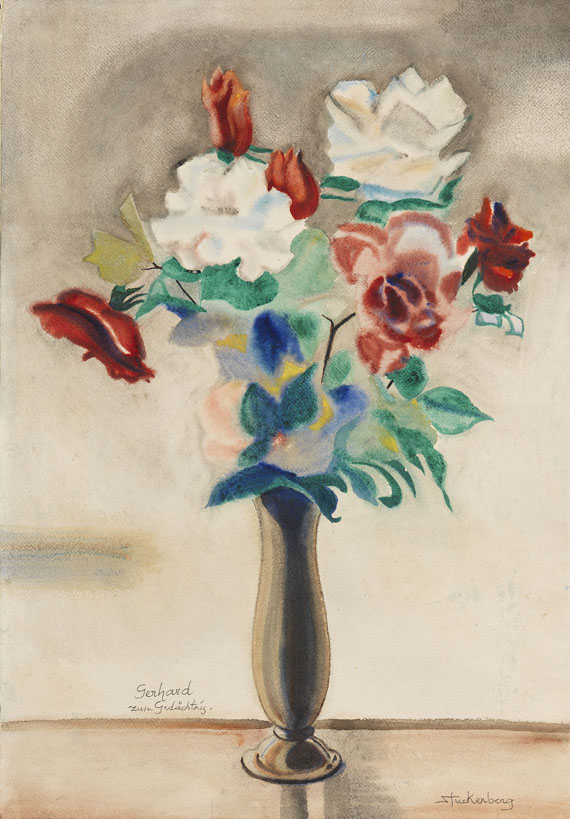 Fritz Stuckenberg - Blumenstrauß in Vase