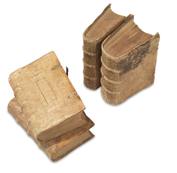 Biblia graeca - Biblia graeca et latina. 4 Bde. 1550.