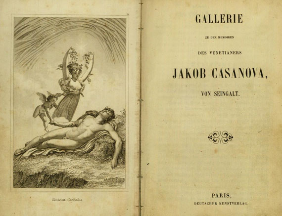 Giacomo Casanova - Gallerie zu den Memoiren. Dabei: Berthold, Album. Zus. 2 Bde.
