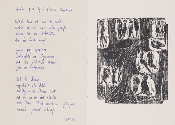 Gerhard Altenbourg - Vier Gedichte. 1976 - Weitere Abbildung