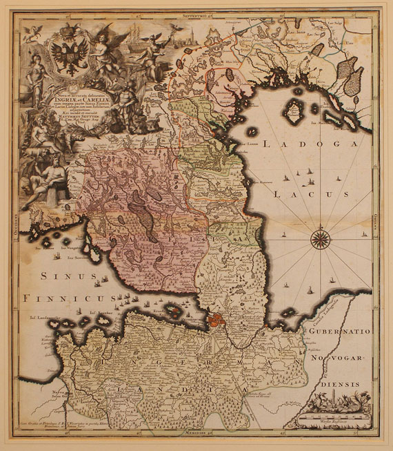  Finnland - 1 Bl. Ingriae et Careliae. 1740.