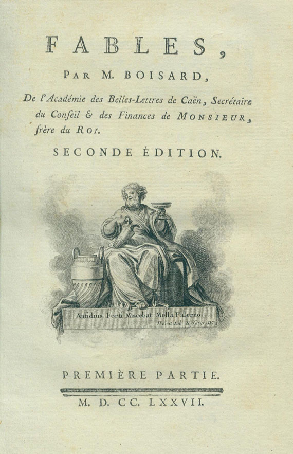 Jean Jacques Boissard - Fables. 1777. 2 Bde.