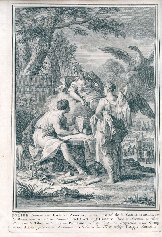 Polybios von Megalopolis - Thuillier, V., Histoire de Polybe. 7 Bde. 1759.