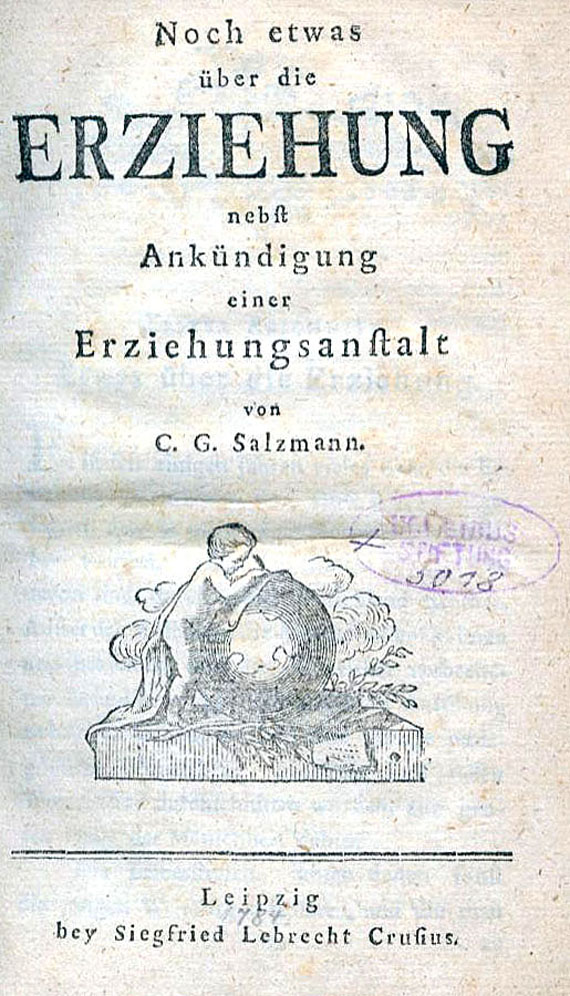 Christian Gotthilf Salzmann - Noch etwas über die Erziehung. 1784
