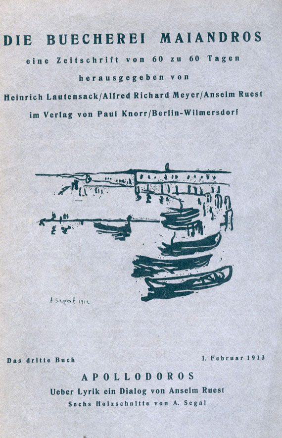 Bücherei Maiandros - Die Buecherei Maiandros. 1912-13. 6 Tle. - 1 Beigabe.