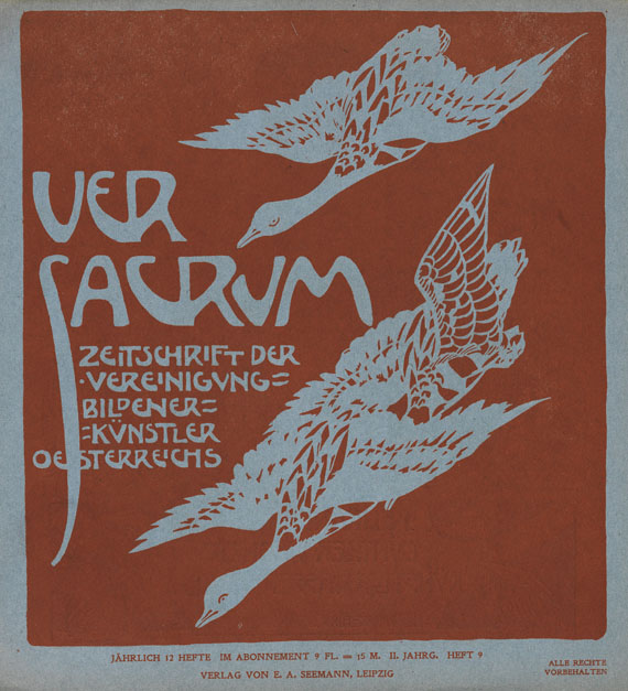   - Ver Sacrum. Jge. 1898/99. 2 Bde in Schubern. 1898-1899.