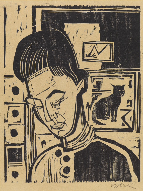 Ernst Ludwig Kirchner - Knabenkopf Andreas