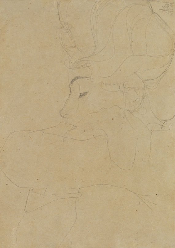 Egon Schiele - Porträt einer Dame
