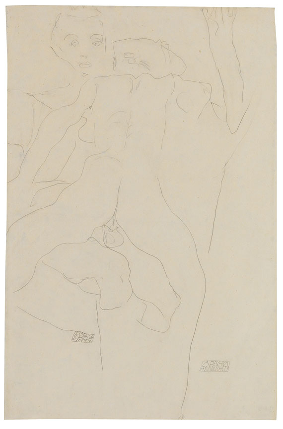 Egon Schiele - Liebespaar