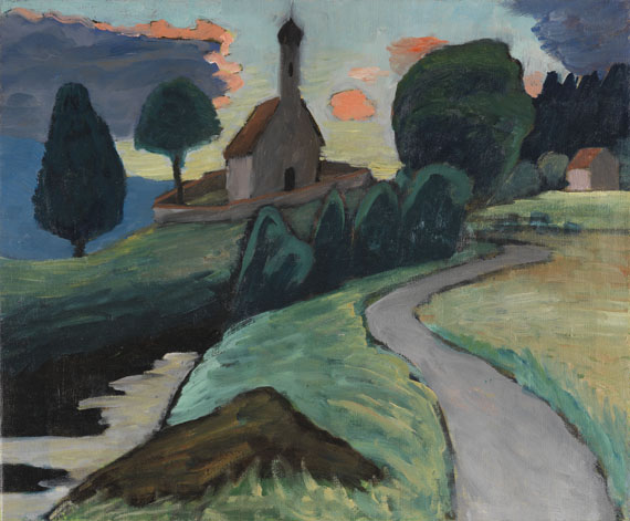 Gabriele Münter - Kirche an der Ramsach