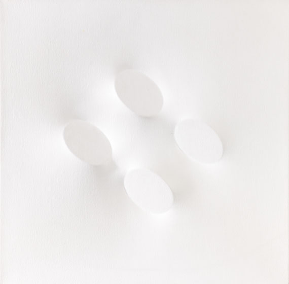 Turi Simeti - Ohne Titel (Quattro ovali bianchi)