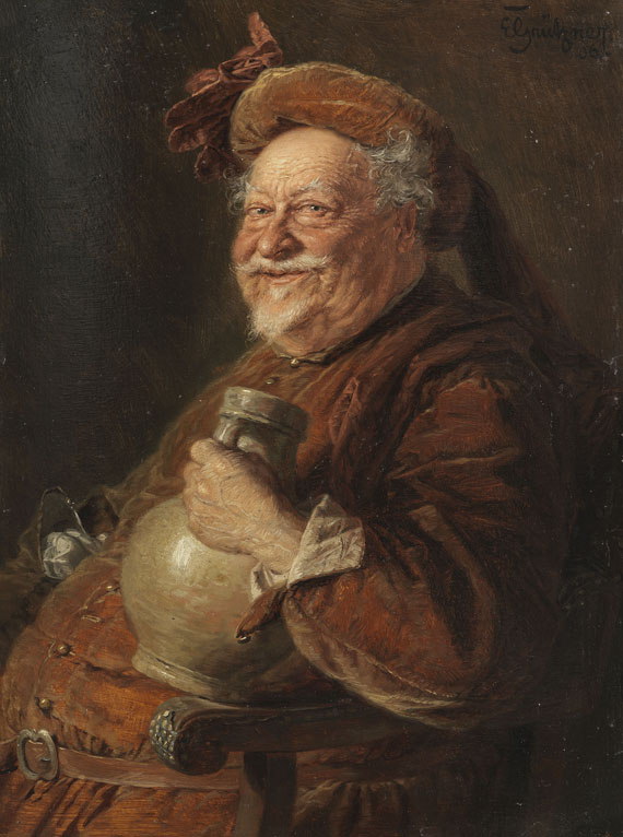 Eduard von Grützner - Falstaff