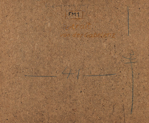 Conrad Felixmüller - Bildniskopf H. C. von der Gabelentz (Profil) - Weitere Abbildung