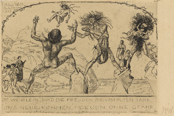 Albert Welti - Künstlerpostkarten - Weitere Abbildung