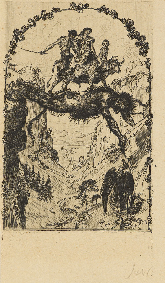 Albert Welti - Künstlerpostkarten - Weitere Abbildung