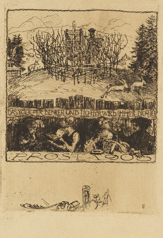 Albert Welti - Künstlerpostkarten - Weitere Abbildung