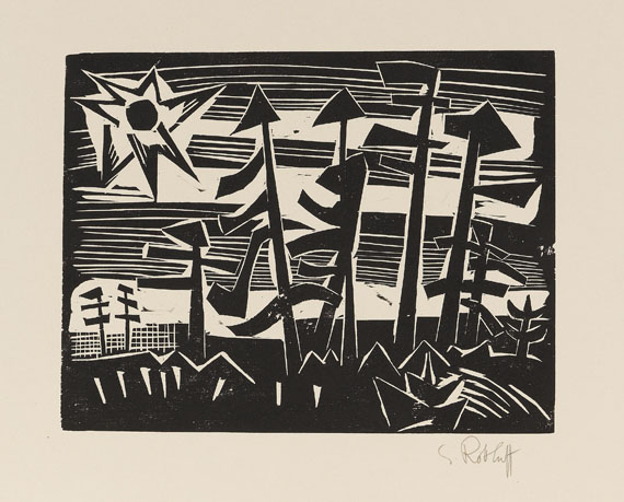 Karl Schmidt-Rottluff - Russische Landschaft