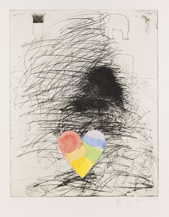 Jim Dine - A Girl and her Dog II