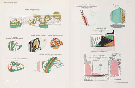 Thera - Hiller von Gaertringen, Fr., Insel Thera. 4 Bde. 1899-1909