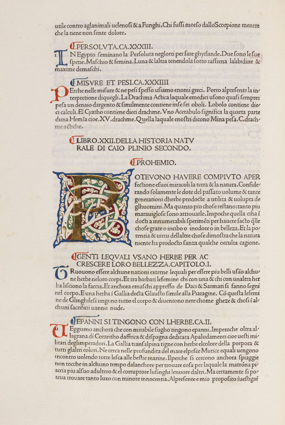 Caecilius Plinius Secundus - Historia naturale (1476)