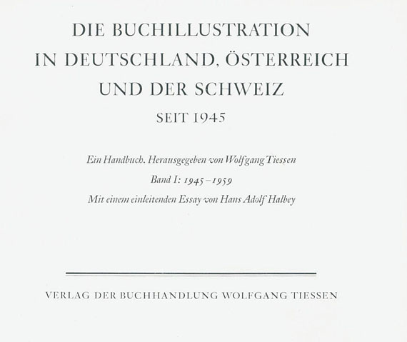 Wolfgang Tiessen - Buchillustration seit 1945. 1968-83. 5 Bde.