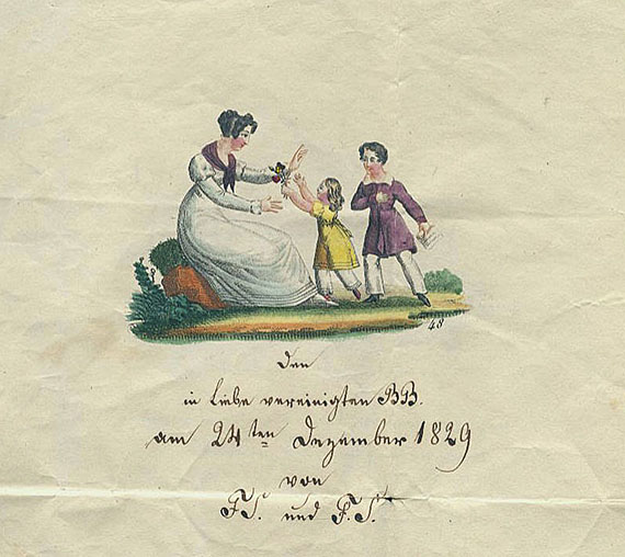 Album amicorum - Stammbuch Braunschweig. 1829