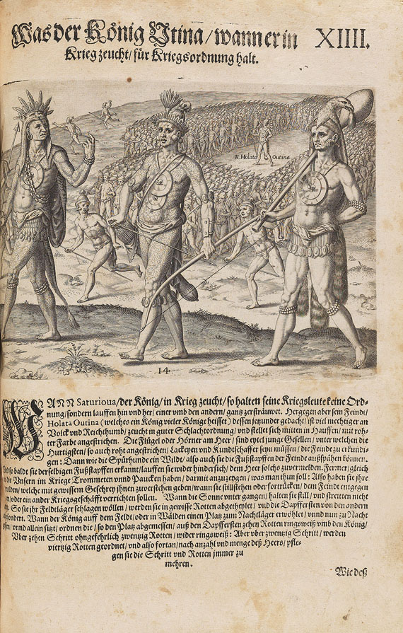 Theodor de Bry - Große Reisen - Amerika. 5 Tle. in 1 Bd. 1590 - Weitere Abbildung