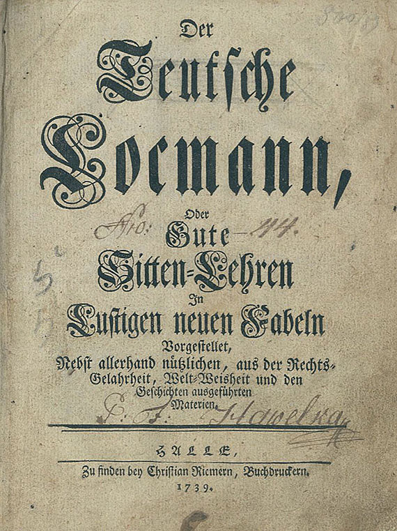 Teutsche Locmann - Der teutsche Locmann. 1739.