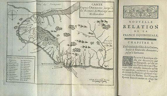 Pierre Barrère - Nouvelle relation de la France equinoxiale. 1743