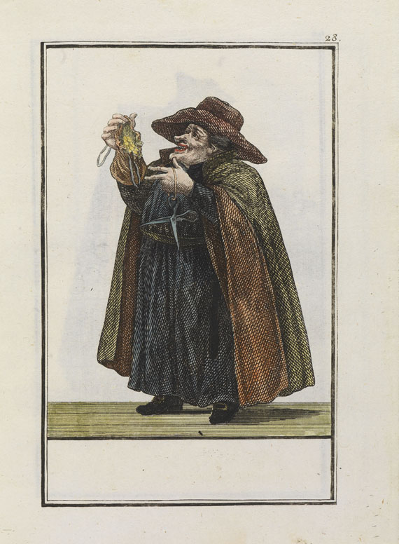 Cornelis Dusart - Caricatures. 1700