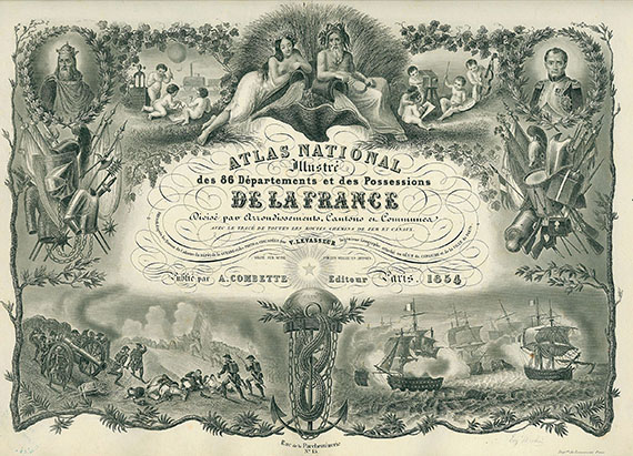 Victor Levasseur - Atlas national illustré. 1854