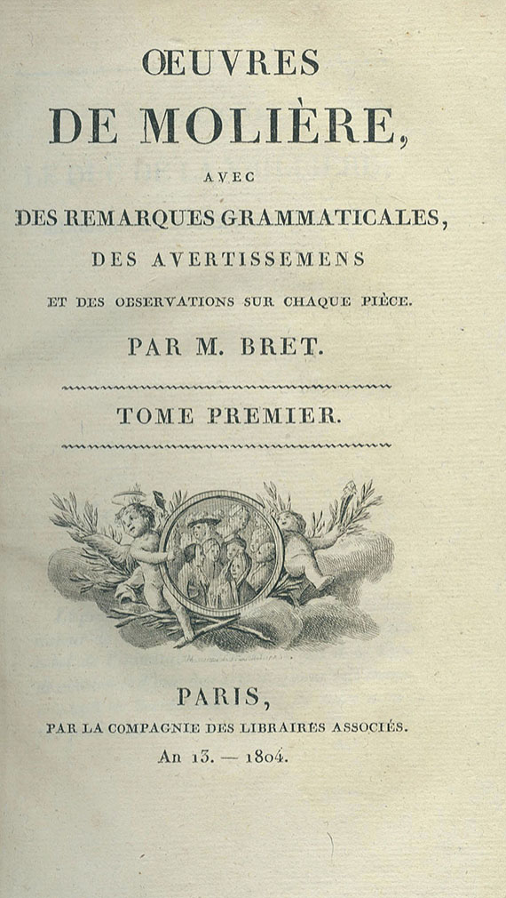 Molière, J. B. de - Oevres. 6 Bde, 1804.