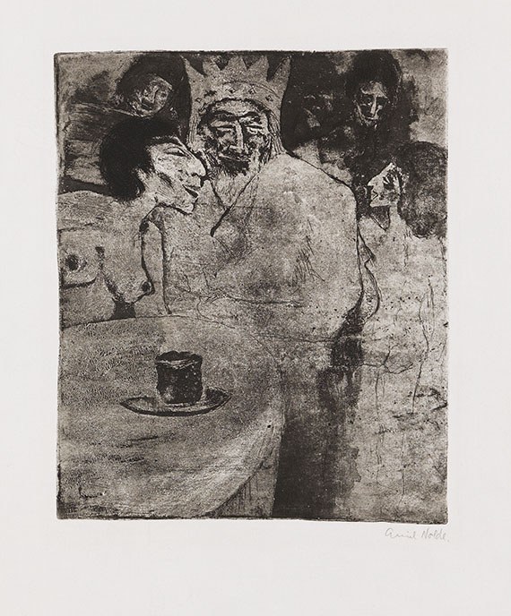 Emil Nolde - Salomo und seine Frauen