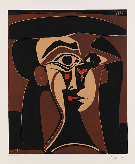 Pablo Picasso - Jaqueline au chapeau noir