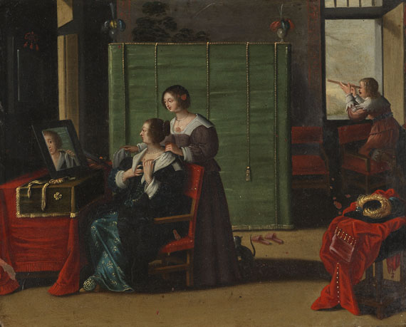 Abraham Bosse - Nach - 5 Gemälde: Allegorien der fünf Sinne - Weitere Abbildung