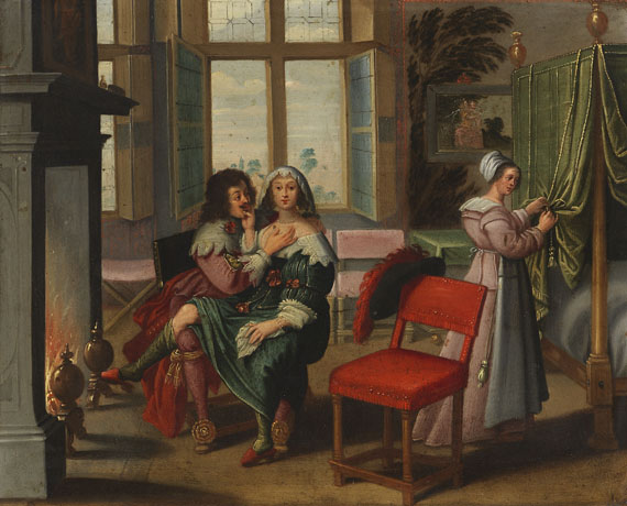 Abraham Bosse - Nach - 5 Gemälde: Allegorien der fünf Sinne - Weitere Abbildung