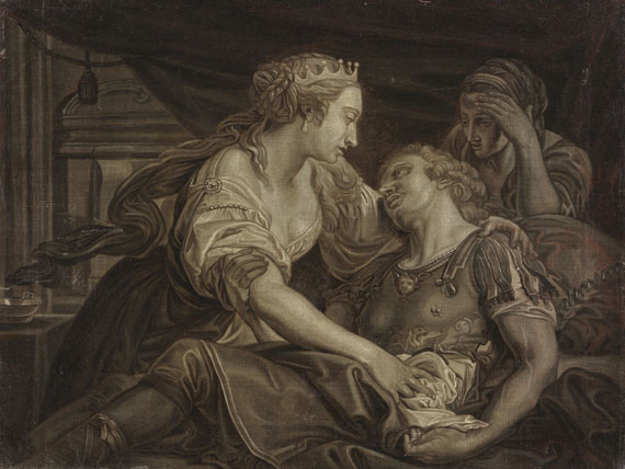 Pompeo Girolamo Batoni - Kopie nach - Der Tod des Marc Antonius in den Armen Kleopatras