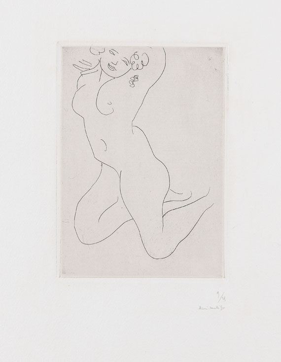 Henri Matisse - Nu à genoux, bras derrière la tête