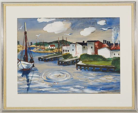 Hermann Max Pechstein - Fischerhafen in Leba - Weitere Abbildung