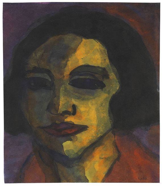 Emil Nolde - Mädchenkopf