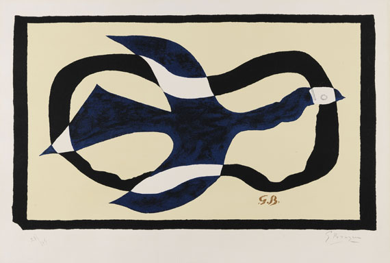 Georges Braque - Oiseau traversant un nuage (Oiseau XI)