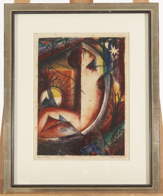 Gottfried Graf - Komposition mit Mensch und Himmelskörpern - Weitere Abbildung