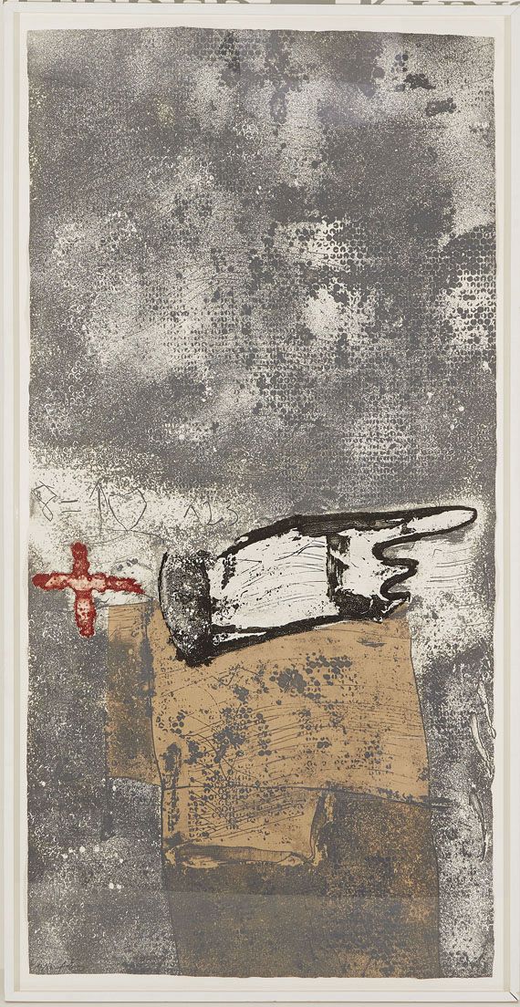 Antoni Tàpies - Ma i creu sobre gris - Weitere Abbildung
