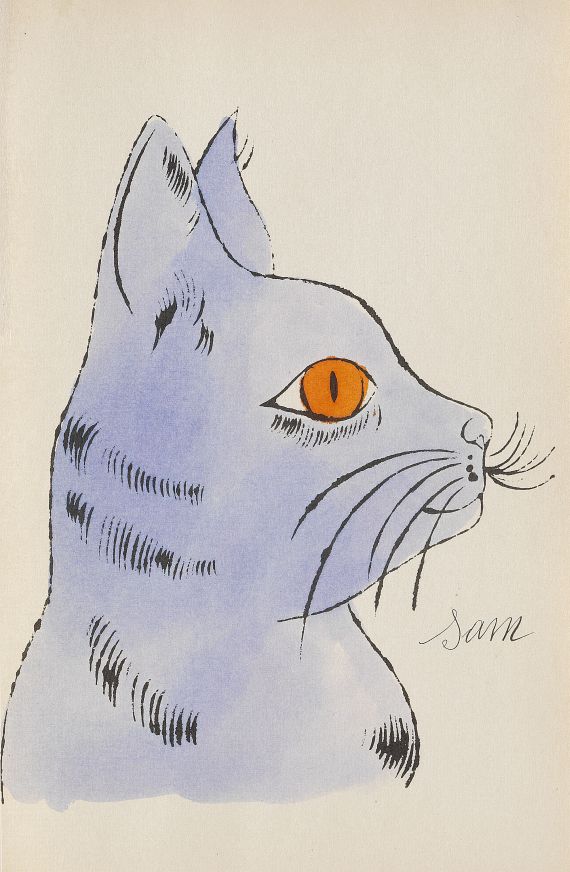 Andy Warhol - 25 Cats name[d] Sam and one Blue Pussy