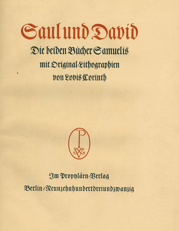 Lovis Corinth - Saul und David. 1923