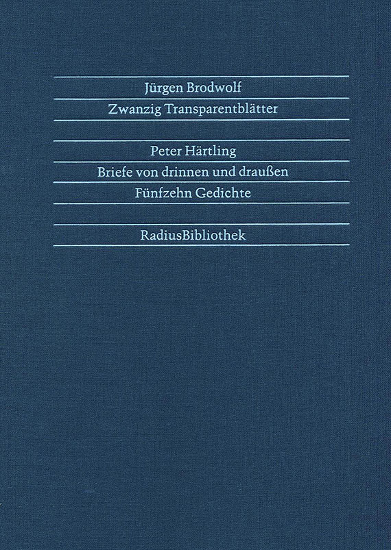 Jürgen Brodwolf - 3 Werke. 1989-93.