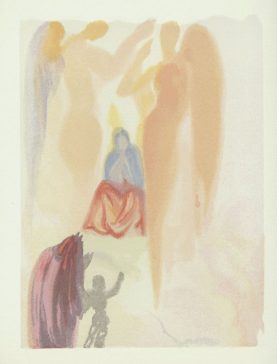 Salvador Dalí - Divine Comédie. Le Triomphe du Christ et de la Vierge. 1960