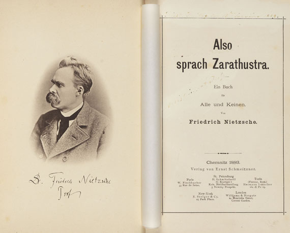 Friedrich Nietzsche - Also sprach Zarathustra. 1883. - Weitere Abbildung